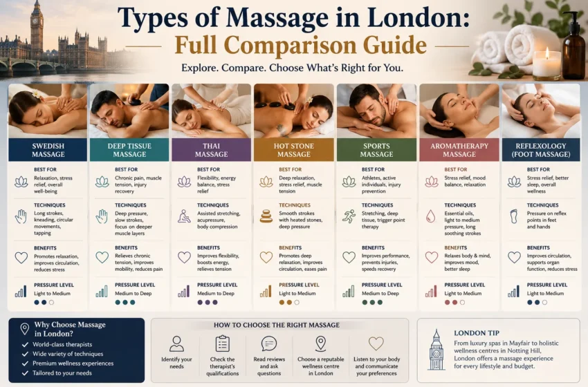  Types of Massage in London: Full Comparison Guide